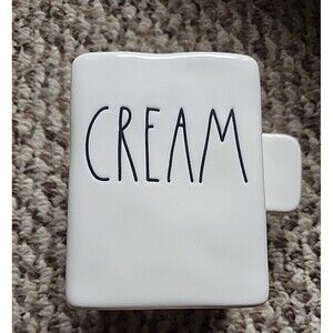 Rae Dunn Ivory Cream Ceramic Creamer Pitcher Pottery Artisan Collection Magenta